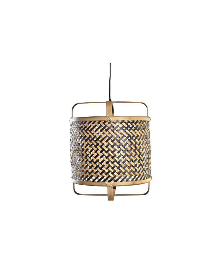 LAMPARA TECHO RATAN 36X36X48 NATURAL MARRON