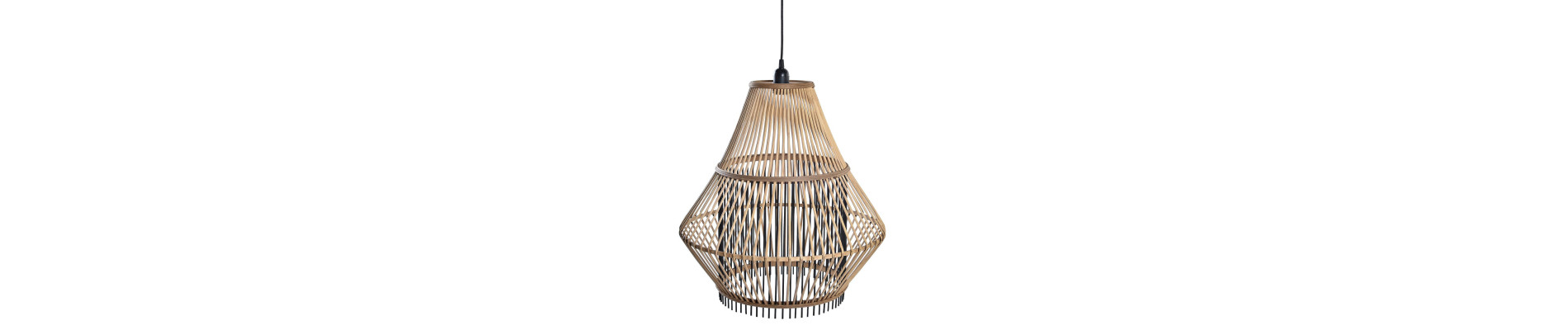 LAMPARA TECHO BAMBU 50X50X52 NATURAL MARRON