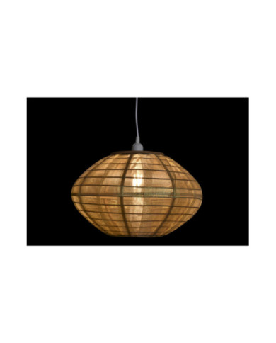 LAMPARA TECHO BAMBU 42X42X26 NATURAL MARRON