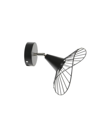 LAMPARA APLIQUE METAL 21X22X22 NEGRO