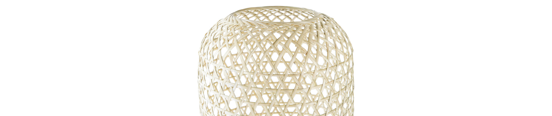 LAMPARA SOBREMESA METAL BAMBU 23X23X56 MARRON