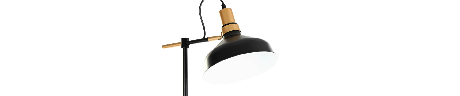 LAMPARA PIE METAL 48X25X140 NEGRO