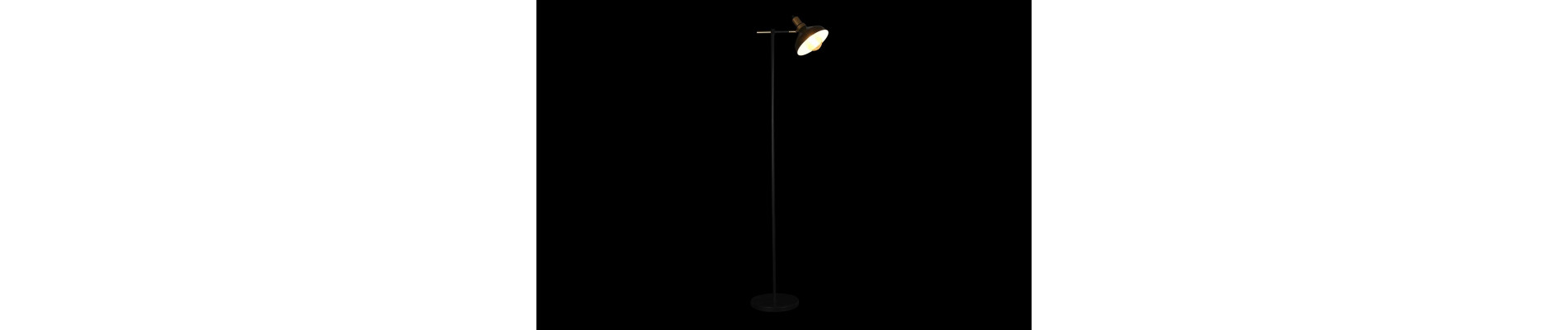 LAMPARA PIE METAL 48X25X140 NEGRO