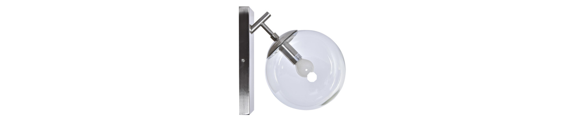 LAMPARA APLIQUE METAL CRISTAL 20X25X27 BOLA