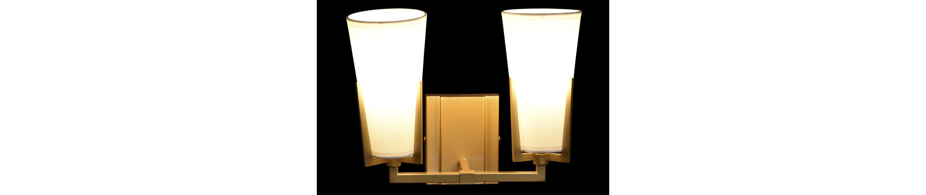 LAMPARA APLIQUE METAL CRISTAL 30X18X23 DORADO