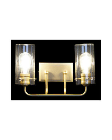 LAMPARA APLIQUE METAL CRISTAL 41X17X24 DOBLE