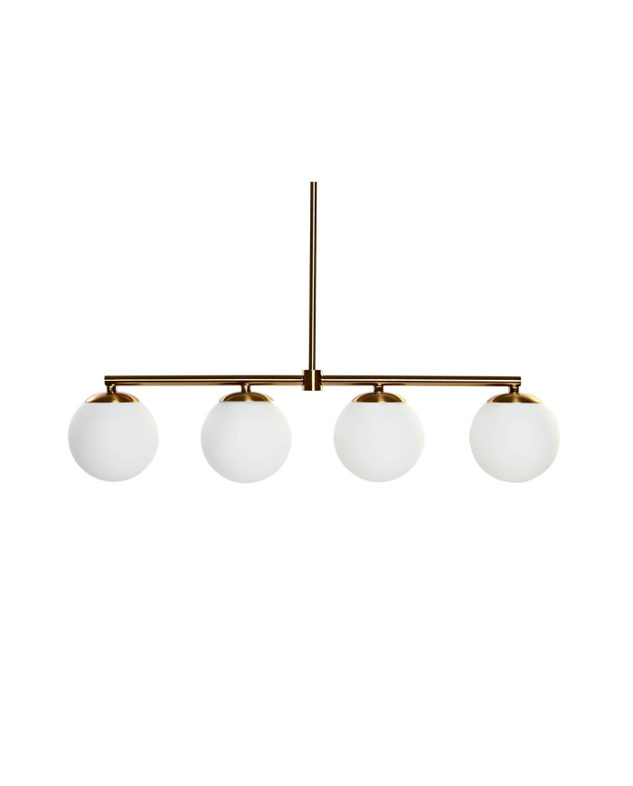 LAMPARA TECHO METAL CRISTAL 70X19X15 4 BOLAS