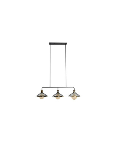 LAMPARA TECHO METAL 100X29X122 TRIPLE DORADO