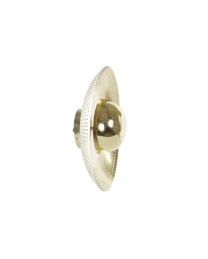 LAMPARA APLIQUE METAL 40X40X15 DORADO