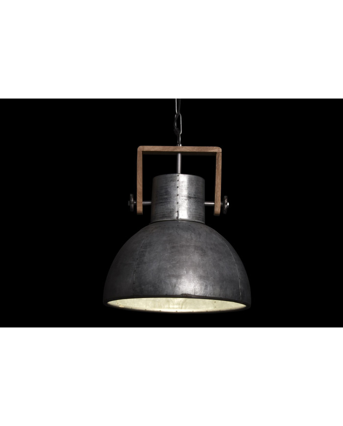 LAMPARA TECHO METAL MANGO 40X40X50 PLATEADO
