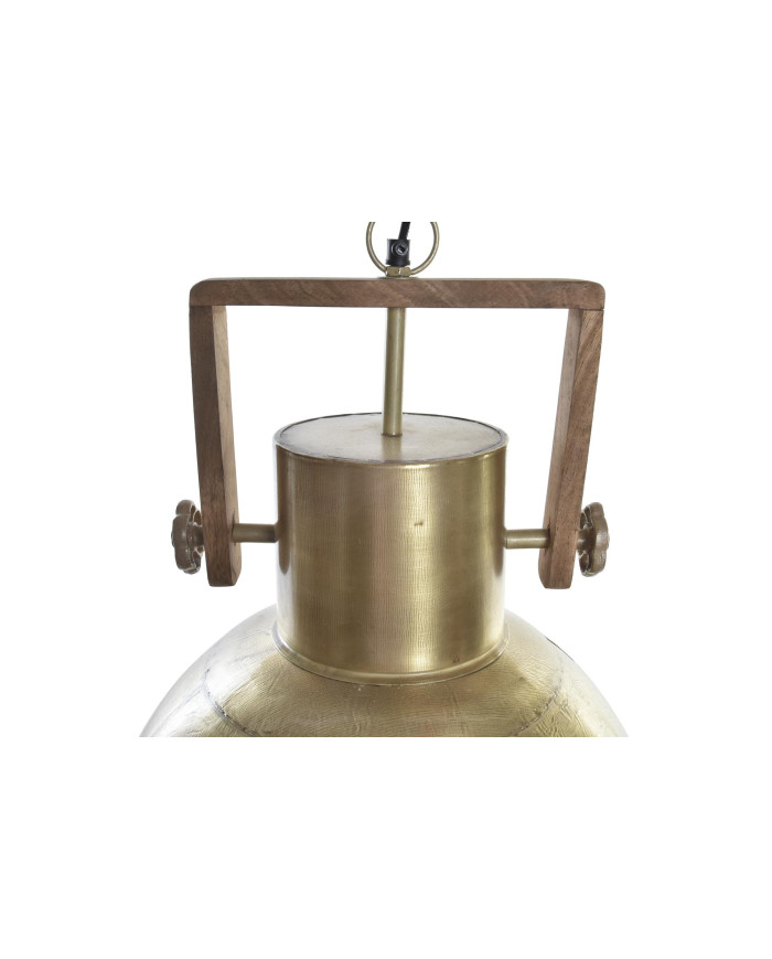 LAMPARA TECHO METAL MANGO 40X40X50 DORADO