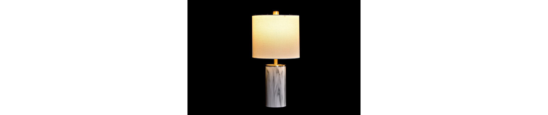LAMPARA SOBREMESA METAL 23X23X47 SIMIL MARMOL