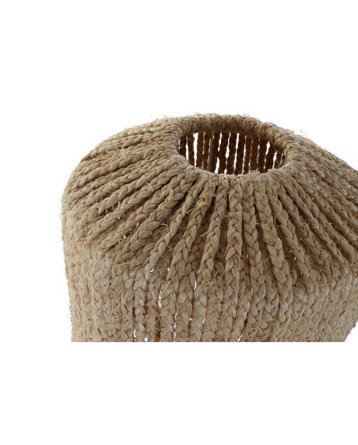 PANTALLA FIBRA METAL 40X40X50 NATURAL