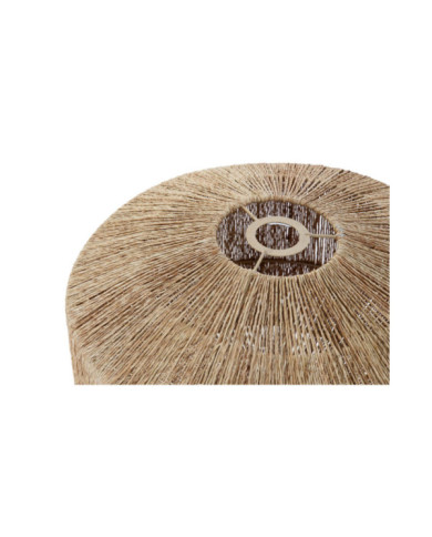 PANTALLA YUTE METAL 40X40X28 NATURAL