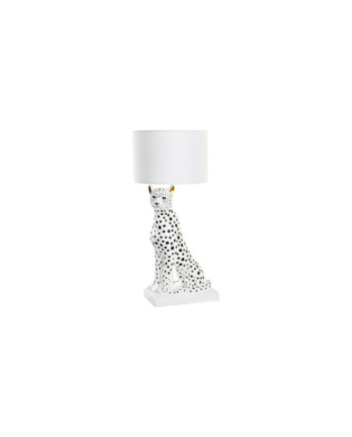 LAMPARA SOBREMESA RESINA 33X33X71 LEOPARDO