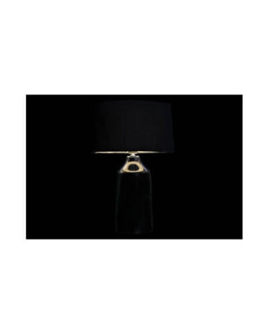 LAMPARA SOBREMESA GRES POLIESTER 32X32X52 NEGRO