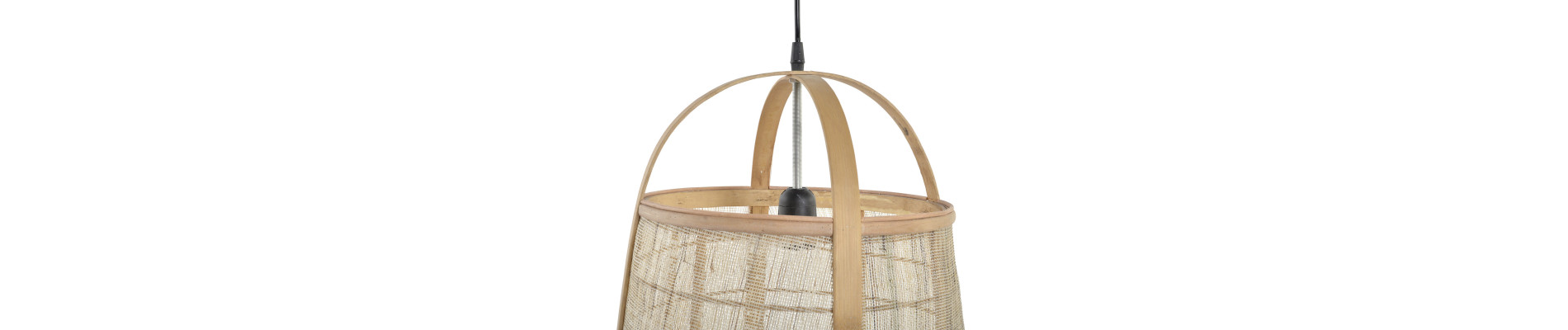 LAMPARA TECHO BAMBU LINO 38X38X56 NATURAL MARRON