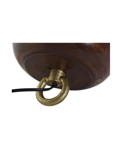 LAMPARA SOBREMESA MANGO METAL 21X21X21 MARRON