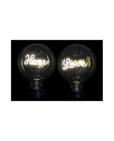 BOMBILLA LED 12,5X12,5X17 LOVE and HOME 2 SURT.