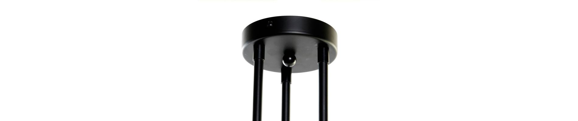 LAMPARA TECHO METAL CRISTAL 61X58X46 BOLAS NEGRO
