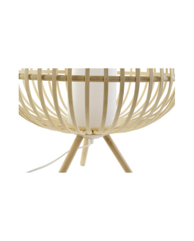 LAMPARA SOBREMESA BAMBU MADERA 40X40X36 NATURAL