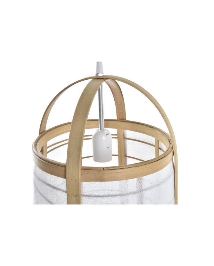 LAMPARA TECHO BAMBU LINO 32X32X45,5 BLANCO