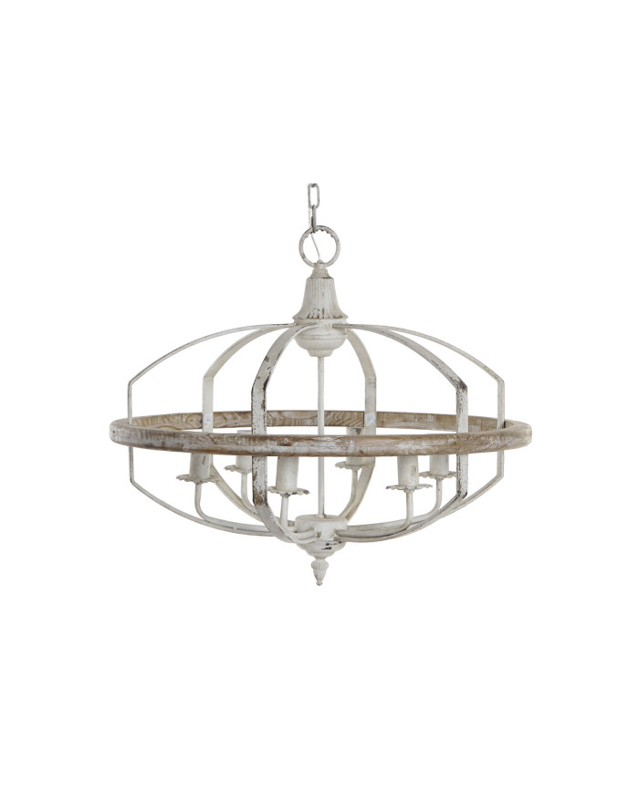 LAMPARA TECHO ABETO METAL 64X64X56 BLANCO