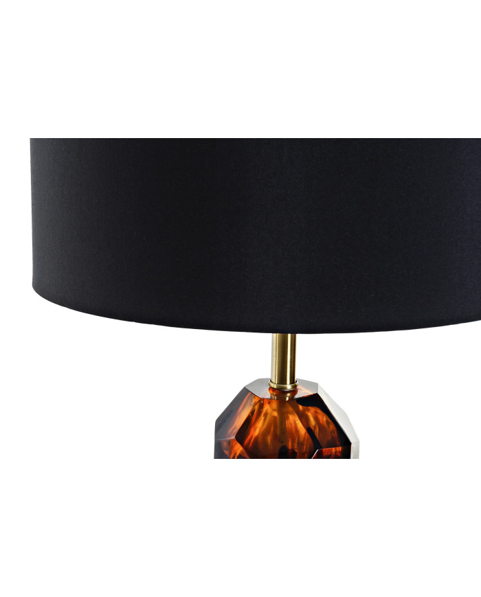 LAMPARA SOBREMESA CRISTAL METAL 35X35X70 38 DORADO