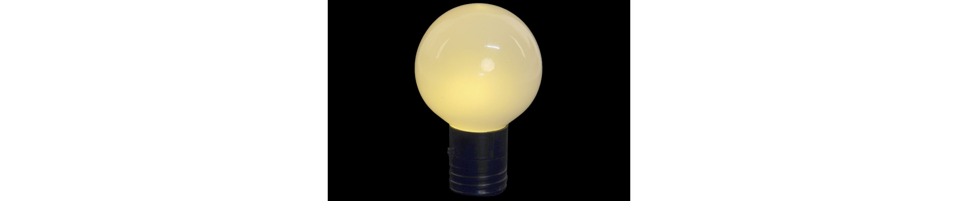 DECORACION LUMINOSA IMAN LED 6X6X10 BOMBILLA NEGRO