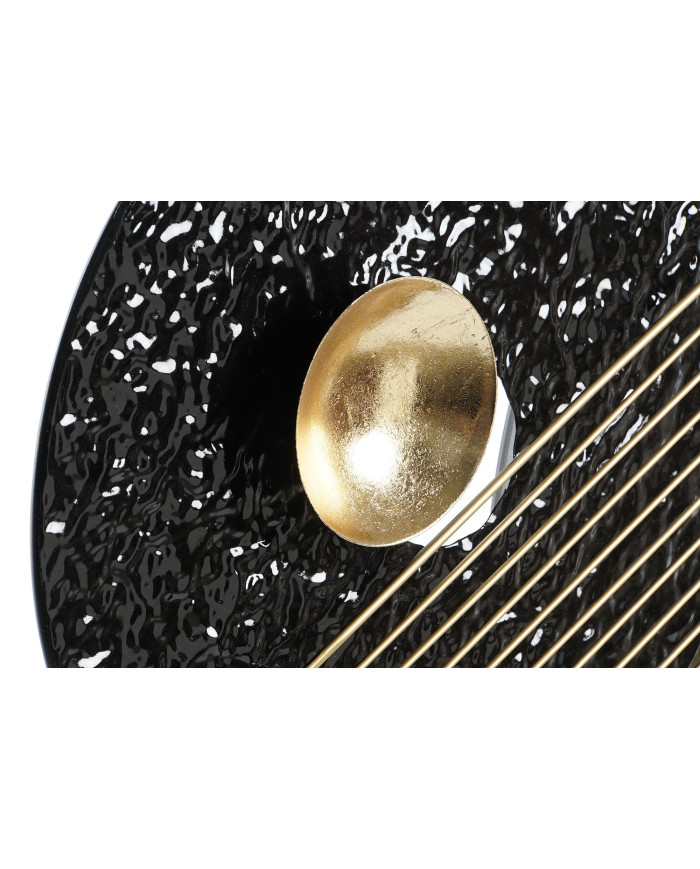 ESPEJO METAL CRISTAL 83X5X54 CIRCULOS NEGRO