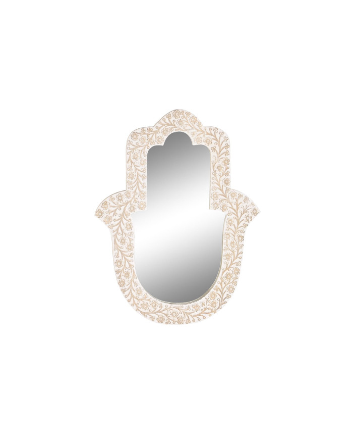 ESPEJO MANGO 45X2X60 HAMSA BLANCO