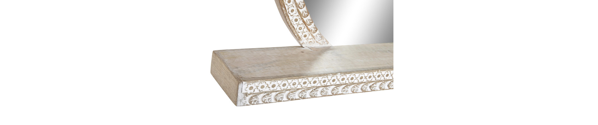 ESPEJO MANGO 90X16X76 REPISA BLANCO