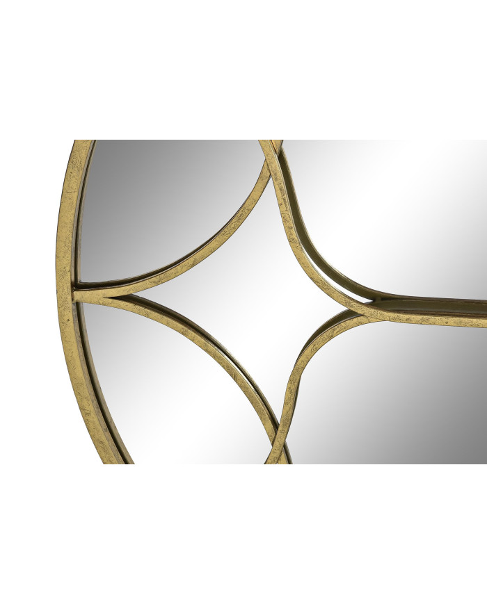 ESPEJO METAL 80X2,5X80 DORADO