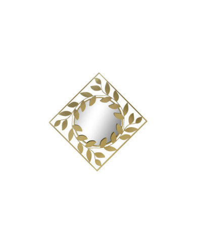ESPEJO METAL ESPEJO 120X2,5X120 LAUREL DORADO
