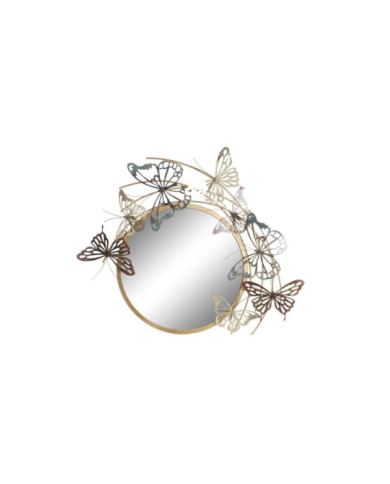 ESPEJO METAL ESPEJO 70X7X80,6 MARIPOSAS DORADO