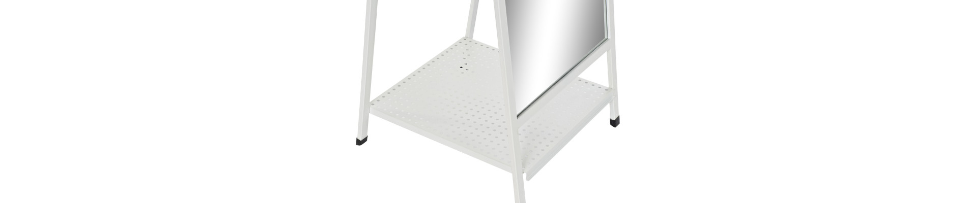 ESPEJO VESTIDOR METAL ESPEJO 39X40X160 BLANCO