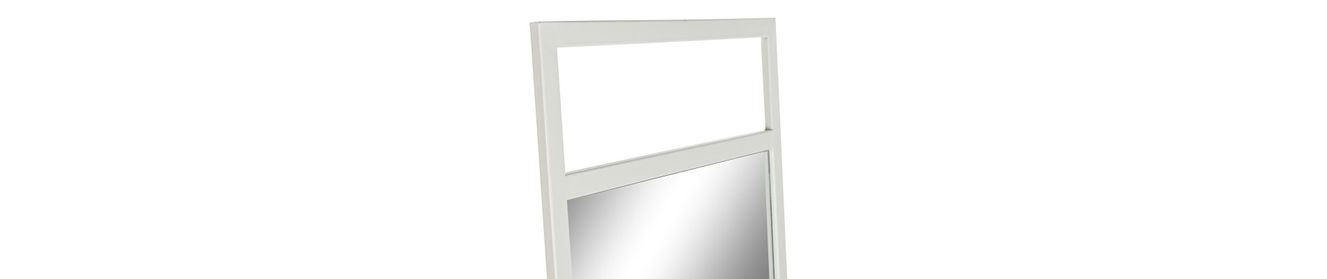 ESPEJO VESTIDOR METAL ESPEJO 39X40X160 BLANCO