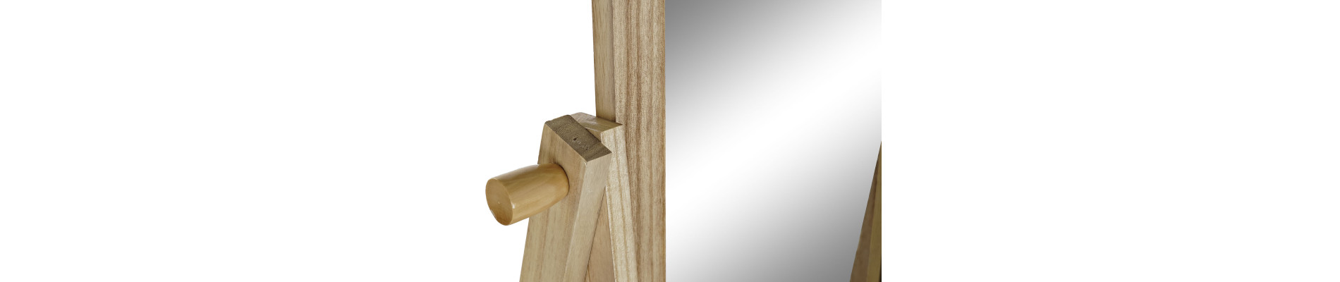ESPEJO VESTIDOR PAULOWNIA MDF 52X48X174 NATURAL