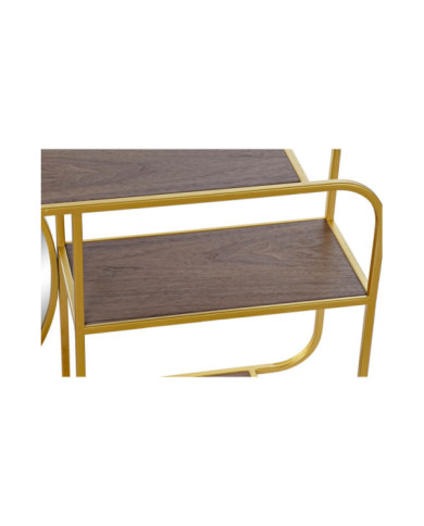 ESPEJO METAL ESPEJO 100X18X40 ESTANTERIA DORADO