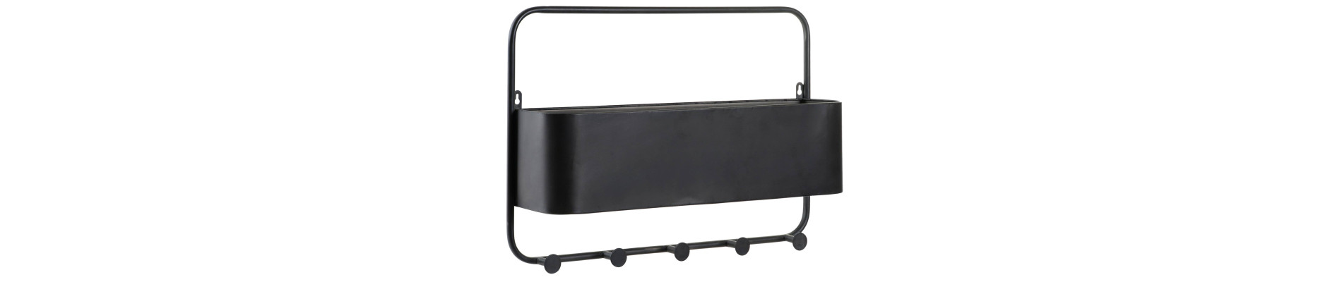 PERCHERO METAL 60X14X41,5 NEGRO
