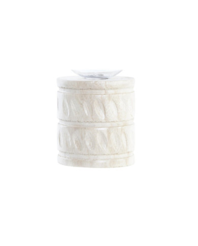 DECORACION LUMINOSA LED MADERA 8X8X17 NATURAL