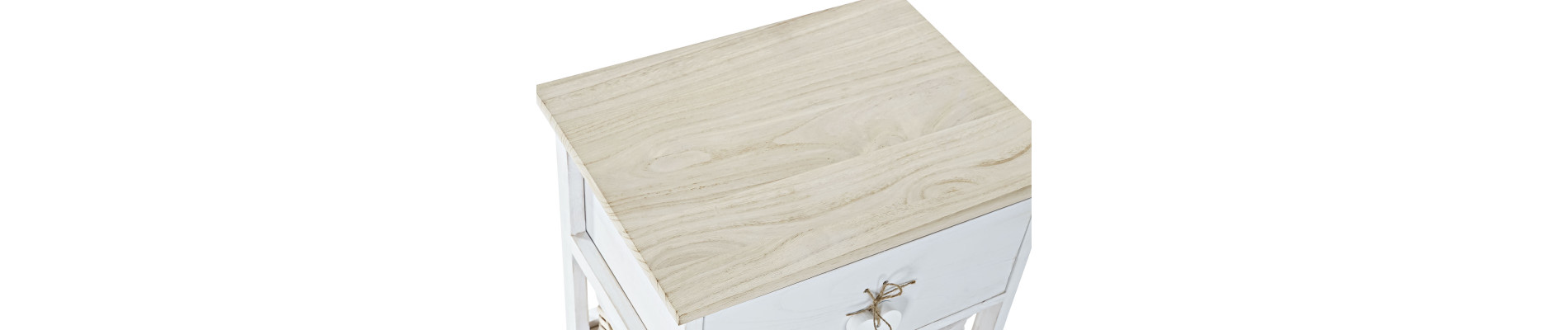 CAJONERA PAULOWNIA MIMBRE 40X29X58,5 2 CAJONES