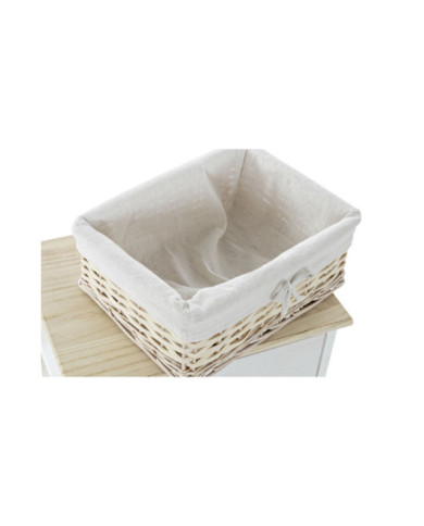 CAJONERA PAULOWNIA MIMBRE 40X29X42,5 BLANCO