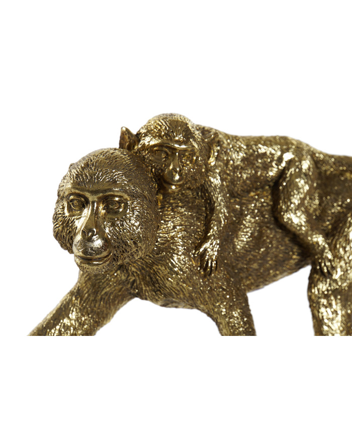 FIGURA RESINA 26X6X12 MONOS DORADO