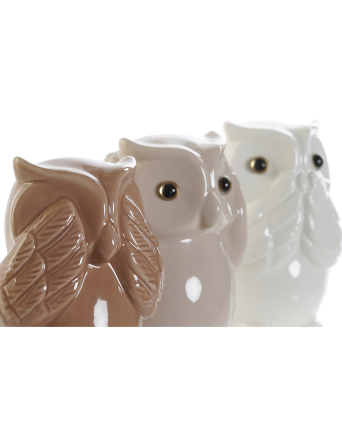 FIGURA PORCELANA 8,6X7,6X11,8 BUHO 3 SURT.