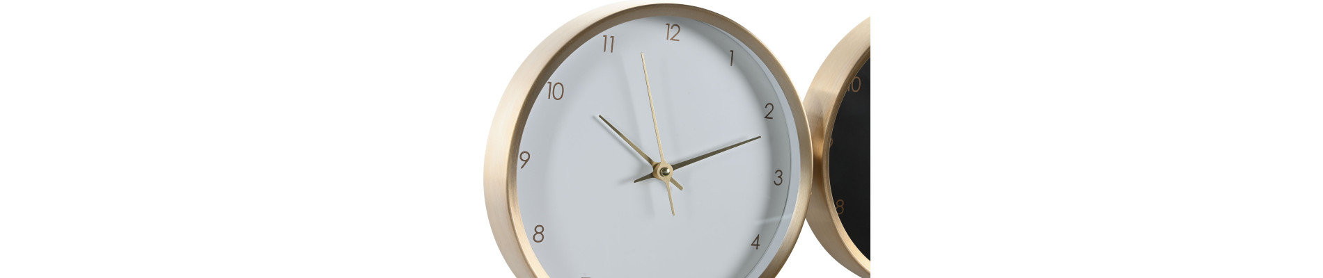 RELOJ ALUMINIO 25,7X4,2X25,7 CHIC DORADO 2 SURT.