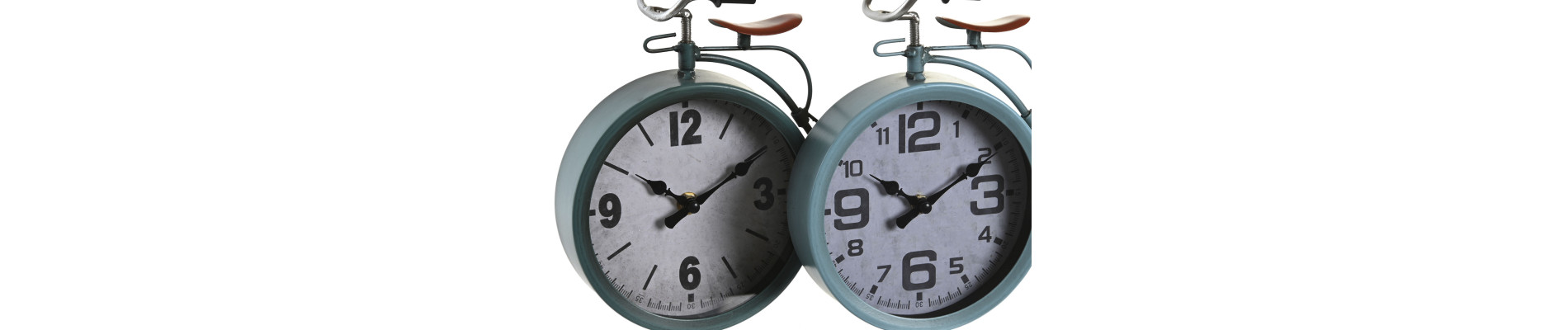 RELOJ SOBREMESA HIERRO 24X8X21 BICICLETA 2 SURT.