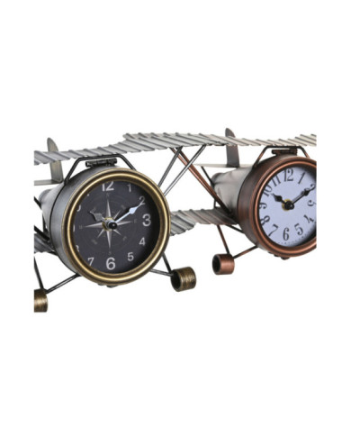 RELOJ SOBREMESA HIERRO 35X21X14 AVION 2 SURT.