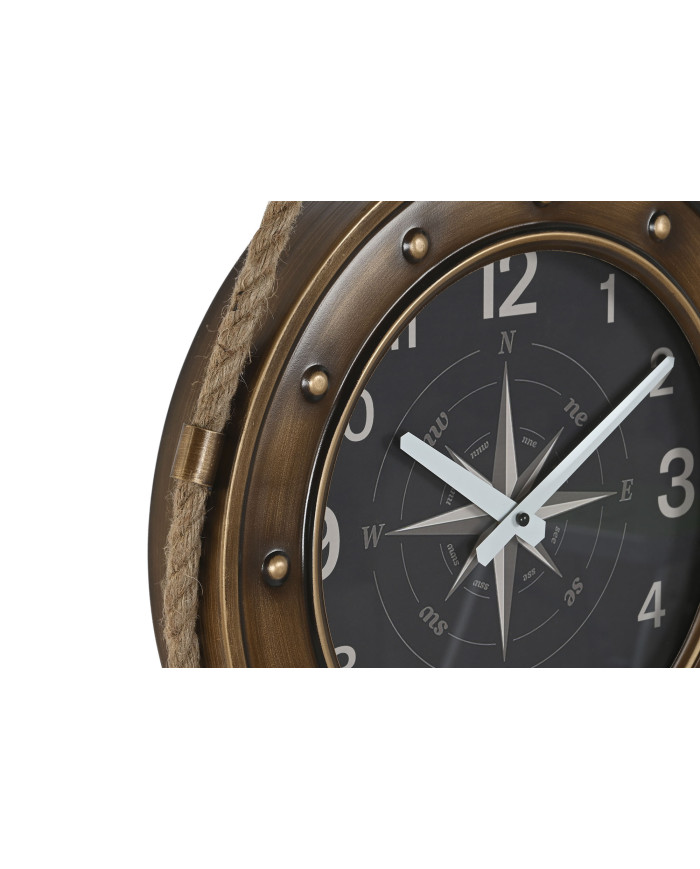 RELOJ PARED HIERRO CRISTAL 43X8X71 POLEA 2 SURT.