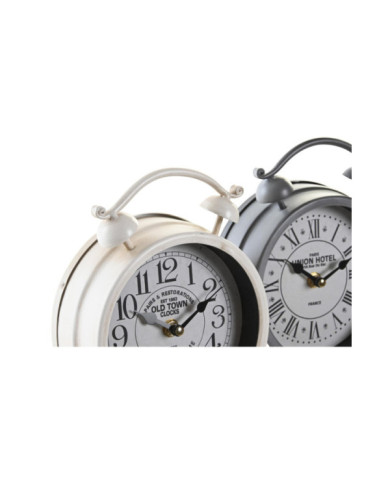 RELOJ SOBREMESA HIERRO CRISTAL 16X6,2X22,5 2 SURT.